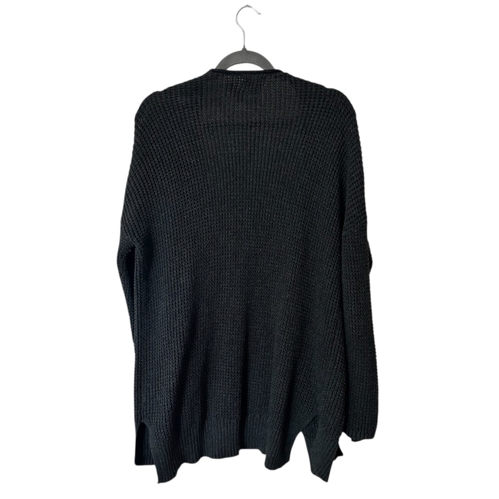 universal thread waffle knit black cardigan - Picture 2 of 3